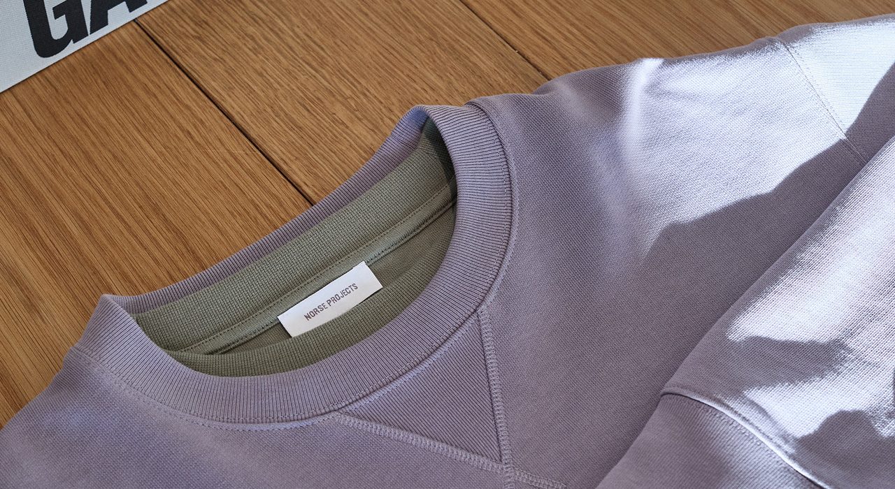 【関税込み】NORSE PROJECTS グリーン Marten スウェットシャツ NORSE PROJECTS Brown Marten Relaxed Raglan Light Sweatshirt